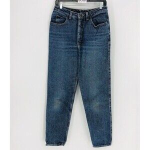 VTG Esprit Jeans Blue 100% Cotton High Rise Denim Tapered Jeans 11/12 Juniors